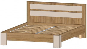 Ленора Кровать 1600 Дуб вотан/Кашемир в Тюмени - mebel-tymen.ru | фото