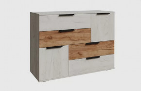 ЛИЛЛЬ ЛСК-20 Комод (ш1202*г450*в900мм), Дуб крафт белый/Дуб крафт табачный в Тюмени - mebel-tymen.ru | фото