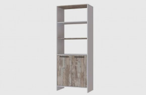 ЛИНЦ Стеллаж (ш750*г400*в1930мм), ЛДСП Белый/Дуб юкон в Тюмени - mebel-tymen.ru | фото