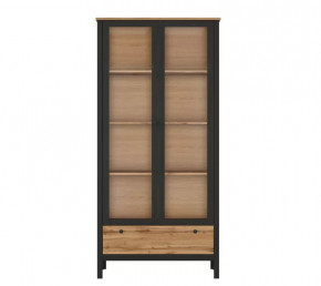 LOFT шкаф REG2W1S (Дуб вотан/Черный) в Тюмени - mebel-tymen.ru | фото