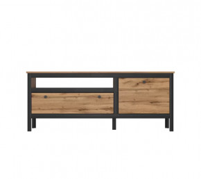 LOFT тумба RTV1D1S (Дуб вотан/Черный) в Тюмени - mebel-tymen.ru | фото