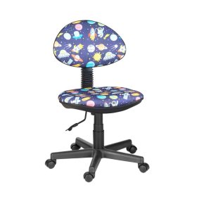 Кресло Логика  Т-59 (космос на синем) без подлокотников в Тюмени - mebel-tymen.ru | фото