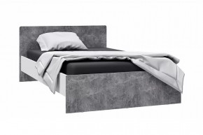 ЛЮЧИЯ Кровать (сп/м 1200*2000мм), ЛДСП Белый/ЛДСП Ателье светлое НАСТИЛ в Тюмени - mebel-tymen.ru | фото