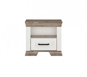 MARSELLE тумба прикроватная KOM1S (Ясень снежный/Дуб сонома темный) в Тюмени - mebel-tymen.ru | фото