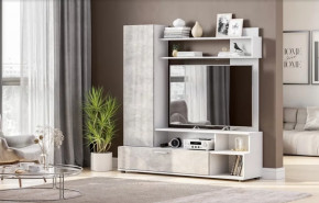 Мебель для гостиной МГС-9 Белый/Цемент светлый в Тюмени - mebel-tymen.ru | фото