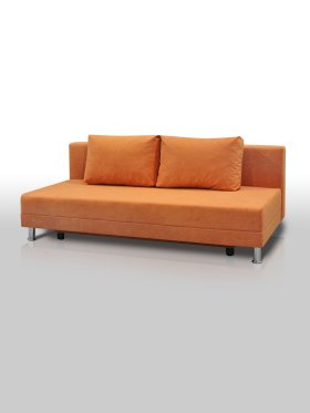 Диван Комфорт Лайт без подлокотников 2 подушки апельсин в Тюмени - mebel-tymen.ru | фото