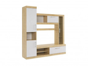 Мини-стенка Макси дуб сонома/белое дерево в Тюмени - mebel-tymen.ru | фото