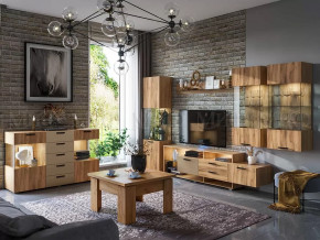 Модульная гостиная Алтея Дуб крафт в Тюмени - mebel-tymen.ru | фото