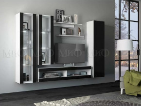 Модульная гостиная Флорис Черный глянец в Тюмени - mebel-tymen.ru | фото