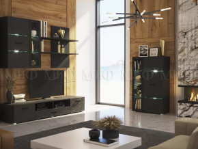 Модульная гостиная Николь Пластер блэк в Тюмени - mebel-tymen.ru | фото