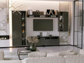 Модульная гостиная Оливия Графит Софт в Тюмени - mebel-tymen.ru | фото