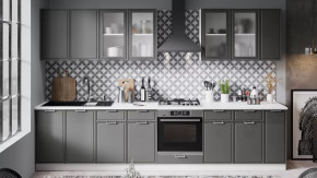 Модульная кухня «Белладжио» Белый, Софт графит в Тюмени - mebel-tymen.ru | фото