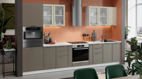 Модульная кухня «Белладжио» Белый, Софт панакота, Софт капучино в Тюмени - mebel-tymen.ru | фото