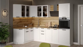 Модульная кухня «Детройт» Белый/Белый глянец в Тюмени - mebel-tymen.ru | фото