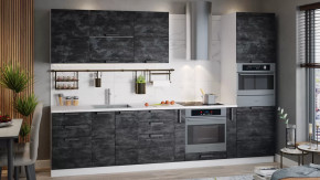 Модульная кухня «Детройт» Белый/Угольный Камень в Тюмени - mebel-tymen.ru | фото