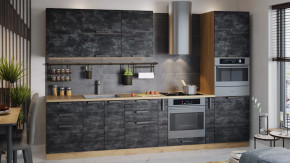 Модульная кухня «Детройт» Дуб крафт золотой/Угольный Камень в Тюмени - mebel-tymen.ru | фото
