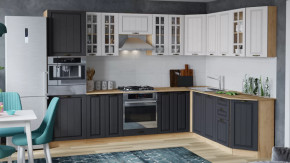 Модульная кухня «Лина» Дуб крафт золотой/Графит в Тюмени - mebel-tymen.ru | фото