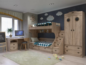 Модульная подростковая Мираж-1 Дуб баррик в Тюмени - mebel-tymen.ru | фото