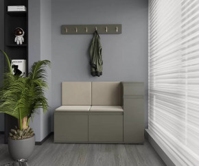 Модульная прихожая Stark 3 Серый графит/Велюр бежевый НК-мебель в Тюмени - mebel-tymen.ru | фото