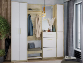Модульная прихожая Эдем-1 Дуб сонома/Белый жемчуг в Тюмени - mebel-tymen.ru | фото