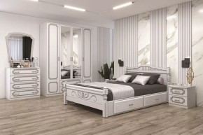 Модульная спальня Лакированный белый жемчуг в Тюмени - mebel-tymen.ru | фото