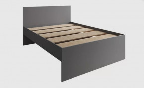 МОРИ КРМЯ 1200.1/1 Кровать с нишей под ящики (сп/м 1200*2000мм), ЛДСП графит (МП) НАСТИЛ в Тюмени - mebel-tymen.ru | фото