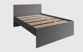 МОРИ КРМЯ 1400.1/1 Кровать с нишей под ящики (сп/м 1400*2000мм), ЛДСП графит (МП) НАСТИЛ в Тюмени - mebel-tymen.ru | фото