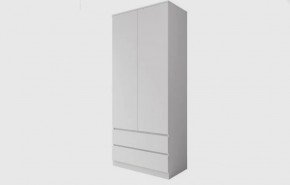 МОРИ МШ 900.2 Шкаф с 2мя дв и 2мя ящ. ВЫСОКИЙ (ш904*г504*в2100мм), ЛДСП белый (МП/3) в Тюмени - mebel-tymen.ru | фото