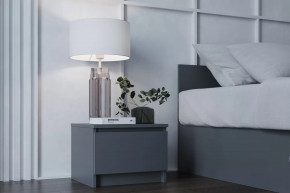 МОРИ ТПМ400.1 Тумба прикроватная (ш404*г350*в300мм), ЛДСП Графит (МП) в Тюмени - mebel-tymen.ru | фото