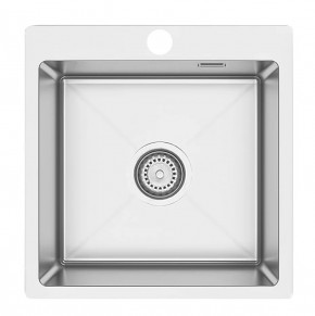 Мойка для кухни Ukinox ПРАКТИКА PRB500.500 -GT10C 0CW & S в Тюмени - mebel-tymen.ru | фото