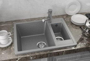Мойка Ulgran тёмно-серый 600х485мм U106-309 в Тюмени - mebel-tymen.ru | фото