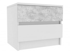 МС Софи Тумба прикроватная 2 шт Белый/Бетон Светлый в Тюмени - mebel-tymen.ru | фото