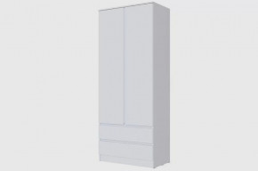 МЭНКС МСШ-23 Шкаф 2дв. 2ящ. (ш900*г510*в2200мм), Белый в Тюмени - mebel-tymen.ru | фото