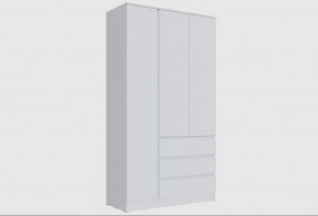 МЭНКС МСШ-24 Шкаф 3х ств. 3ящ (ш1200*г510*в2200мм), Белый в Тюмени - mebel-tymen.ru | фото