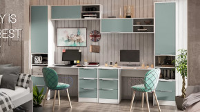 Набор детской мебели «Марли» №1 Белый, Серо-голубой в Тюмени - mebel-tymen.ru | фото