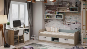 Набор детской мебели «Оливер» №1 Дуб крафт серый, Белый, Серо-голубой в Тюмени - mebel-tymen.ru | фото