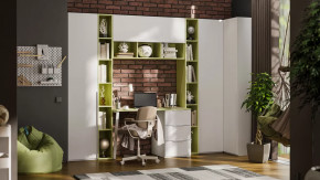 Набор детской мебели «Порто» №10 Белый жемчуг, Океан Зеленый, Белый софт в Тюмени - mebel-tymen.ru | фото