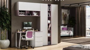 Набор детской мебели «Порто» №9 Белый жемчуг, Виола, Белый софт в Тюмени - mebel-tymen.ru | фото