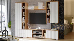 Набор мебели для гостиной «Хилтон» №1  Дуб Крафт золотой, Белый матовый в Тюмени - mebel-tymen.ru | фото