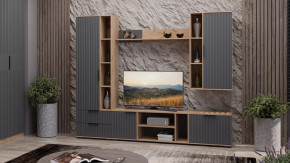 Набор мебели для гостиной «Хилтон» №1  Дуб Крафт золотой, Графит матовый в Тюмени - mebel-tymen.ru | фото