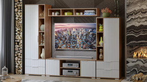 Набор мебели для гостиной «Хилтон» №2 Дуб Крафт золотой, Белый матовый в Тюмени - mebel-tymen.ru | фото