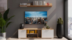 Набор мебели для гостиной «Хилтон» №4 Дуб Крафт золотой, Белый матовый в Тюмени - mebel-tymen.ru | фото