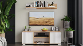 Набор мебели для гостиной «Хилтон» №5 Дуб Крафт золотой, Белый матовый в Тюмени - mebel-tymen.ru | фото