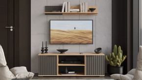 Набор мебели для гостиной «Хилтон» №5 Дуб Крафт золотой, Графит матовый в Тюмени - mebel-tymen.ru | фото