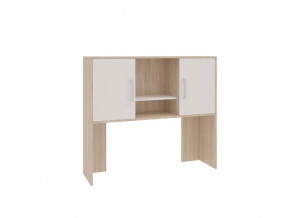 Надстройка стола компьютерного 1200 Лайт-2 дуб сонома/белый в Тюмени - mebel-tymen.ru | фото
