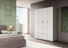 НЕЛЬСОН ШК-03 Шкаф (ш1600*г500*в2200мм), ЛДСП Дуб крафт белый в Тюмени - mebel-tymen.ru | фото