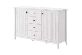 Никеа Комод 4 ящика 2 двери Белый в Тюмени - mebel-tymen.ru | фото