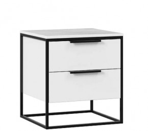 Норд ЛД.677020.000 Тумба прикроватная (Белый/Статуарио) в Тюмени - mebel-tymen.ru | фото