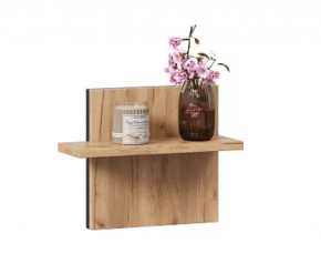 Норд ЛД.677130.000 Полка навесная (Дуб Золотой/Чёрный) в Тюмени - mebel-tymen.ru | фото