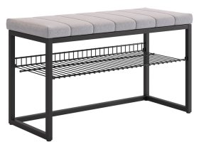 Обувница Классная 2 черный муар/оникс (велюр) в Тюмени - mebel-tymen.ru | фото